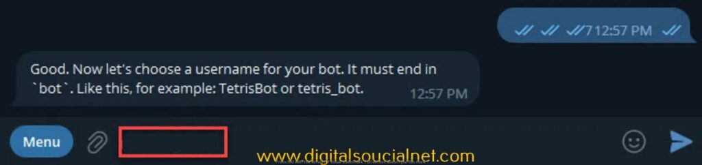 talegram bot digitalsoucialnet